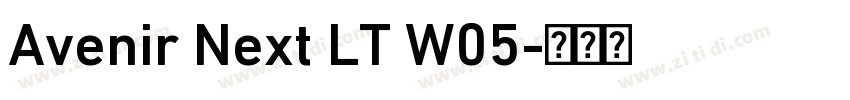 Avenir Next LT W05字体转换 Avenir Next LT W05字体转换